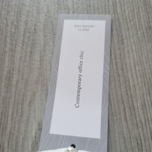 Elegant Shein White Blouse With Lace Sleeves & Tie Neck Design NWT - Picture 8 of 11